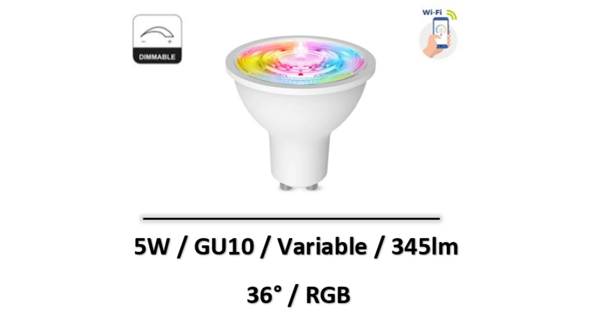 Ampoules LED Musicales ZicLed W11 Duo New Deal - Stéréo, Connectées, E27 6W, Blanc Froid - Neuf
